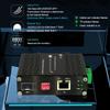 Throncom Industrial 10G 90W PoE Fiber Media Converter Mini 10GBase-X SFP+ Fiber Optic Transceiver IEEE802.3bt PoE++ Cooper to SFP+ 10Gigabit Ethernet Converter DIN Rail 48-57V DC Input view 2