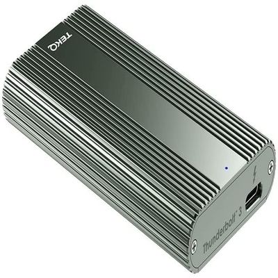 TEKQ [Intel Certified] Thunderbolt 3 External Portable SSD, Bus Powered, (Compatible with Thunderbolt 4 and USB 4 Devices) (SpaceGreen, 4TB)