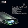 TEKQ [Intel Certified] Thunderbolt 3 External Portable SSD, Bus Powered, (Compatible with Thunderbolt 4 and USB 4 Devices) (SpaceGreen, 4TB) view 4