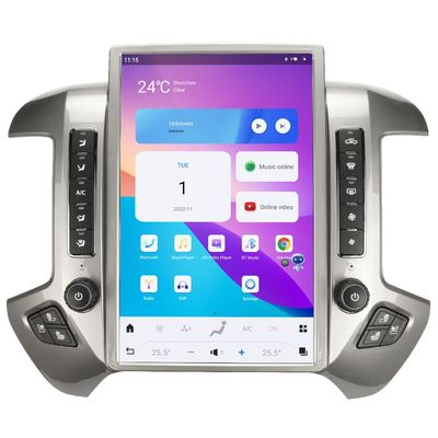 14.4 Inch Android Radio Replacement for Chevrolet Silverado GMC Sierra 2014-2019 Head Unit Stereo Auto Multimedia Play GPS Navigation (OEM Radio with 4 or 8 Inch Screen)