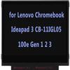 11.6" Screen Replacement for Lenovo Chromebook Ideapad 3 CB-11IGL05 N22 N23 100S 100e Gen 1 2 3 82BA 5D10X54254 LCD LED Display Panel HD 30 Pin (Side Brackets Non Touch) view 1