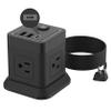 Power Strip with USB C Ports, FDTEK Power Cube with USB C, PD 20W Fast Charge Power Cube with 4 Outlets and 3 USB, 10FT Flat Plug Power Strip for Home, Office, Dorm Room Essentials view 1