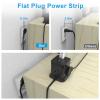 Power Strip with USB C Ports, FDTEK Power Cube with USB C, PD 20W Fast Charge Power Cube with 4 Outlets and 3 USB, 10FT Flat Plug Power Strip for Home, Office, Dorm Room Essentials view 4