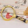 Hand-Held Magnifying Glass, Dragon Pattern Magnifying Glass, High-Definition 10x, Reading Newspaper Magnifying Glass For The Elderly 100mm view 3