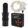 38MP USB HDMI Camera 1080P Industry Video Microscope HD Camera & 180X C-Mount Lens Whit 56-LED Adjustable Ring Light view 1