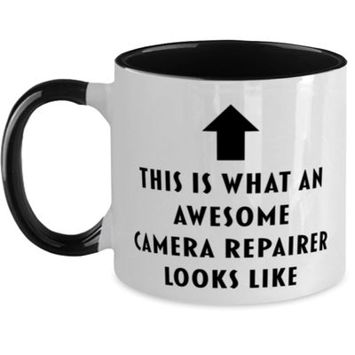 This is What an Awesome Camera Repairer, Funny, Cheap, Inappropriate, Gift for, Black Two-Tone, Camera Repairer Coffee Mug