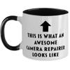This is What an Awesome Camera Repairer, Funny, Cheap, Inappropriate, Gift for, Black Two-Tone, Camera Repairer Coffee Mug view 1