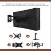 iBirdie Outdoor TV Cover 80 to 85 inch Waterproof, Cover Size 75''W x 45''H, Weatherproof, with Zipper for Outside Flat Screen 80 to 85 inch TV, Black, 600D Thick Fabric Protector view 3