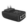 15V 1A POE Switch Injector, 15W 10/100Mbps Compliant IEEE 802.3af, Passive PoE Injector 2 Ports Power Over Ethernet Power Adapter for IP Cameras Mobile WLAN AP, Up to 100 Meters (325 Feet) view 1
