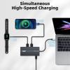 RVP+ USB C Docking Station 3 Monitors, 12-in-1, Triple Display-4K HDMI Dual Monitors & VGA, 5Gbps USB-C/A Data Transfer, USB 3.0, 100W Laptop-Charging, Gigabit Ethernet, Audio, SD/TF Dongle(RV-USB012) view 4