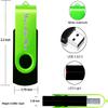 200Pcs 16GB Custom USB Flash Drive with Swivel Clip Customized USB Thumb Drive,Branding with Customizable USB Drive Logo,TATMOHIK Promotion Favors Personalized USB Stick(200 Pack 9 Color Options) view 2