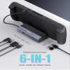 Inateck Steam Deck Dock, 6-in-1 Aluminum Docking Station Compatible with Steam Deck, HDMI 4K@60Hz, PD 100W Fast Charge, 3 USB A Ports, Gigabit Ethernet, DK3001 view 2