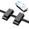 50Pcs Cable Clips, Self Adhesive Cable Management Clips, Cord Organizer Wire Clips Cord Holder for Appliances PC Wall Ethernet Cable Under Desk Nightstand Home Office Car (Black) view 2