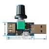 ThtRht 2 Pack USB Fan Controller Stepless Speed Regulator Air Volume Cooling Governor Noise Speed Control Knob ON/OFF Switch Module DC 5V for Mini USB Ceilling Fans PWM CPU Fan LED Lights view 2