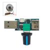 ThtRht 2 Pack USB Fan Controller Stepless Speed Regulator Air Volume Cooling Governor Noise Speed Control Knob ON/OFF Switch Module DC 5V for Mini USB Ceilling Fans PWM CPU Fan LED Lights view 4