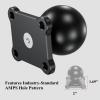 BRCOVAN 2 PCS, 1.5'' Ball Mount Base with Aluminum Alloy 4-Hole AMPS Square Plate, Compatible with RAM Mounts C Size 1.5 Inch Ball Double Socket Arm view 3