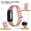 Meliya for Fitbit Inspire 3 Bands Women Men, Soft Silicone Adjustable Wristband Replacement Sport Straps Compatible with Fitbit Inspire 3 Fitness Tracker (Pink Gold) view 3