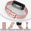Meliya for Fitbit Inspire 3 Bands Women Men, Soft Silicone Adjustable Wristband Replacement Sport Straps Compatible with Fitbit Inspire 3 Fitness Tracker (Pink Gold) view 4