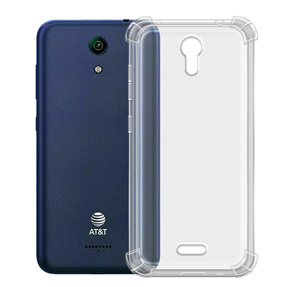 AceSoft Full Curved Dustproof Portable Snap-On Back Protective Soft TPU Case Cover Skin Compatible with AT&T Calypso U318AA