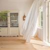 Homxi Drapes Sheer 2 Panel 2 x 55 W x 96" H,Sheer Curtains and Drapes White Solid Color Curtains with Rod Pocket view 4