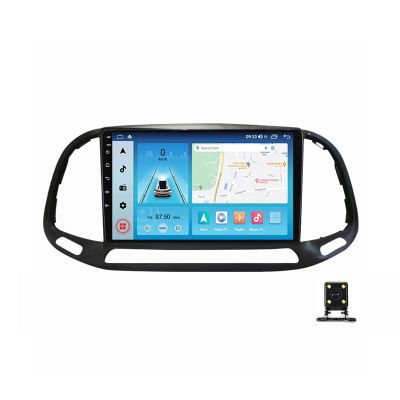 Double Din Car Stereo with Bluetooth, 9In Touch Screen Car Stereo for Fiat Doblo 2015~2019 with Backup Camera, Mirror Link/Carplay/Android Auto, FM Car Radio Receiver,M700s