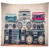 BELECO 10x8ft Fabric Vintage Radio Backdrop Boombox Retro 80s Background Back to 90s Old-Fashioned Amplifier Music DJ Antique Audio Loudspeaker Hip-Hop Disco Music Party Banner Photo Studio Props view 3