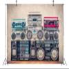 BELECO 10x8ft Fabric Vintage Radio Backdrop Boombox Retro 80s Background Back to 90s Old-Fashioned Amplifier Music DJ Antique Audio Loudspeaker Hip-Hop Disco Music Party Banner Photo Studio Props view 4
