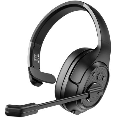 EKSA Trucker Bluetooth Headset with Microphone, 164ft Wireless Headphones with AI Noise Cancelling(ENC), 57Hrs Worktime, Truck Drivers Headset with Mute Button for Cell Phone PC Home Office Work