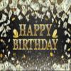 10x8ft Birthday Decorations Backdrop for Photography Dollar Bill Black Gold Glitter Diamond Happy Birthday Background Banner for Photoshoot Portrait Photo Studio Props Birthday Party view 4