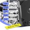 KCMYTONER 3 Pack Compatible for P-Touch Label Maker Tape TZe-S641 TZ-S641 TZe-641 TZ641 18mm 0.7'' Black on Yellow Extra Strength Label for PT-P750W PT-E550W PT-P700 1890C 2730VP Label Maker view 2