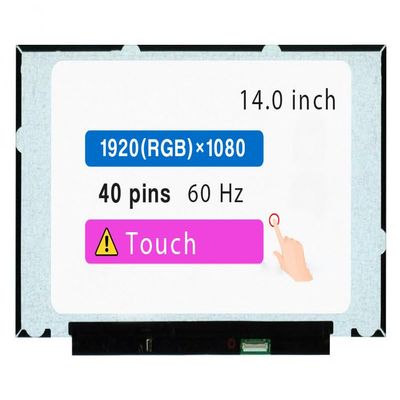 14.0" Screen Replacement for Lenovo Thinkbook 14 GEN 4 LCD Display Panel 40 pins 60 Hz (FHD 1920 * 1080 Touch)