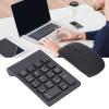 SUNGOOYUE Number Pad, Plug and Play 2.4GHz Wireless Technology 1200 DPI Sensitive Number Pad Mouse Combo for Home Office (Black) view 3