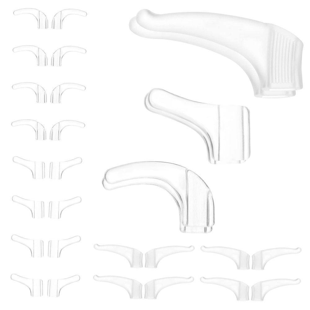 KOMBIUDA 15pairs Silicone Glasses Ear Hooks Grips for Eyewear Portable Eyeglass Holders for Glasses Ear for