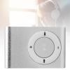 Mini Portable MP3 Player, Back Clip USB Aluminum Alloy Music Player Support Memory Card for Workout Sports Outdoor 250mAh (Silver) view 2