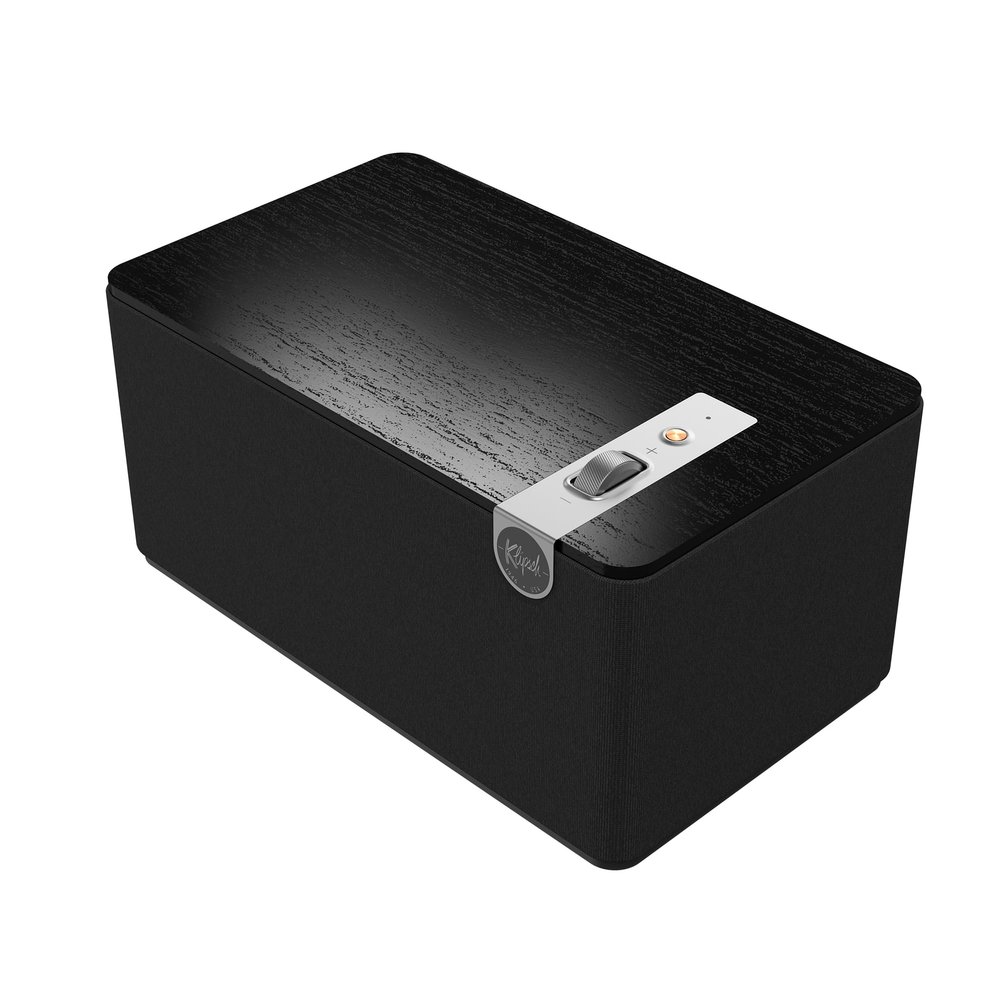 Klipsch The Three Plus Premium Bluetooth Speaker System, Turntable Ready with Phono/RCA Inputs, Bluetooth 5.3 with Up to 40 ft. of Distance, Matte Black