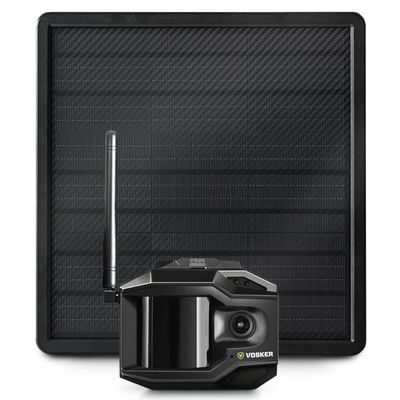 Vosker V300 Ultimate 4G-LTE Autonomous Outdoor Security Camera with External Solar Panel | High-Capacity 15,000 mAh External Solar Power Bank | SIM Cards Included | No WiFi Needed | Live Streaming