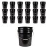 ATERET 5 Gallon Bucket - Durable 90 Mil All Purpose Pail - Black Bucket - Food Grade - BPA Free Plastic (18 Pack) view 1