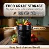 ATERET 5 Gallon Bucket - Durable 90 Mil All Purpose Pail - Black Bucket - Food Grade - BPA Free Plastic (6 Pack) view 4
