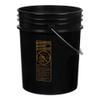 ATERET 5 Gallon Bucket - Durable 90 Mil All Purpose Pail - Black Bucket - Food Grade - BPA Free Plastic (3 Pack) view 2