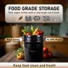 ATERET 5 Gallon Bucket - Durable 90 Mil All Purpose Pail - Black Bucket - Food Grade - BPA Free Plastic (3 Pack) view 4