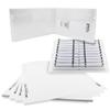 Mini Flash Pac USB Flash Drive Case Super Clear, Printable Cover Insert, & Compatible White 1GB USB - 25 Pack view 1