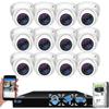 GW Security 16 Channel 4K NVR 5MP PoE IP Surveillance Security Camera System with 12 Super HD 1920P 30FPS Real-Time Waterproof Microphone PoE Security AI Dome Cameras, Face/Human/Vehicle AI Detection view 1