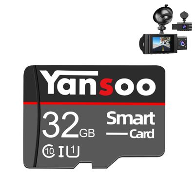 Bundle Include 32GB Micro Memory Card + Yansoo Dash Cam Front and Inside