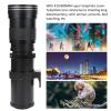 Telephoto Lens for Nikon, 420800mm F8.316 Manual Focusing Zoom Lens, with 2X Teleconverter, T2 Mount, Manual Telephoto Zoom Lens for Nikon F Mount Camera (Black) view 2