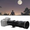 Telephoto Lens for Nikon, 420800mm F8.316 Manual Focusing Zoom Lens, with 2X Teleconverter, T2 Mount, Manual Telephoto Zoom Lens for Nikon F Mount Camera (Black) view 4