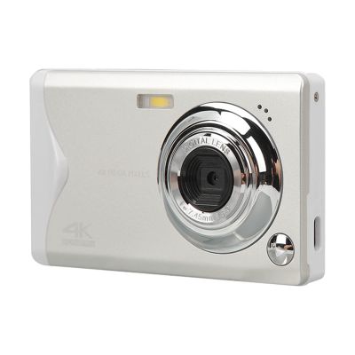 4K Digital Camera, 48MP 16X Zoom Vlogging Camera with 3.0inch LCD Screen, Type C Port, Fill Light Anti Shaking Portable HD Video Camera, Support 128GB Storage Expansion (White)