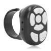 Bluetooth Remote Control Ring, Page Turner with Charging Case, Scrolling Ring for Camera Video Recording (Black) view 1
