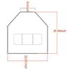 MIKI WELL Hair Stylis Apron for Salon Barber Cross-back Hairdresser Waterproof Work Apron With 3 Pockets (22.8 W 25.5 L)(Pink+pure pink webbing) view 4