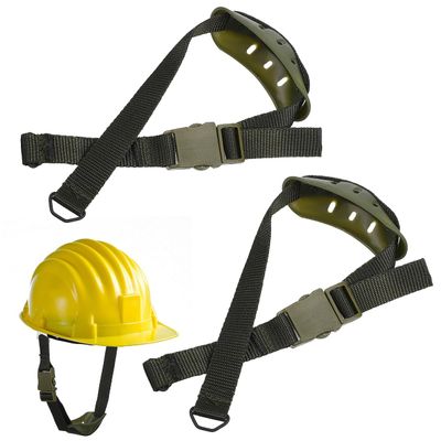 BESPORTBLE Universal Hard Hat Chin Strap, 2 Pcs Adjustable Helmet Chin Strap with Contoured Cup and Dual Hooks, Secure NonSlip Fit for Safety Hard Hats (Green)