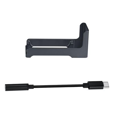 SOLKIN Drone Accessories Aluminum Alloy Extension for DJI Action 2 Action Camera Cold Shoe Microphone Fill Light (Color : Adapter Audio Cable)